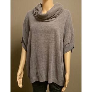 Barefoot dream cozy chic ultra lite cowl neck sleeve one size plus gray